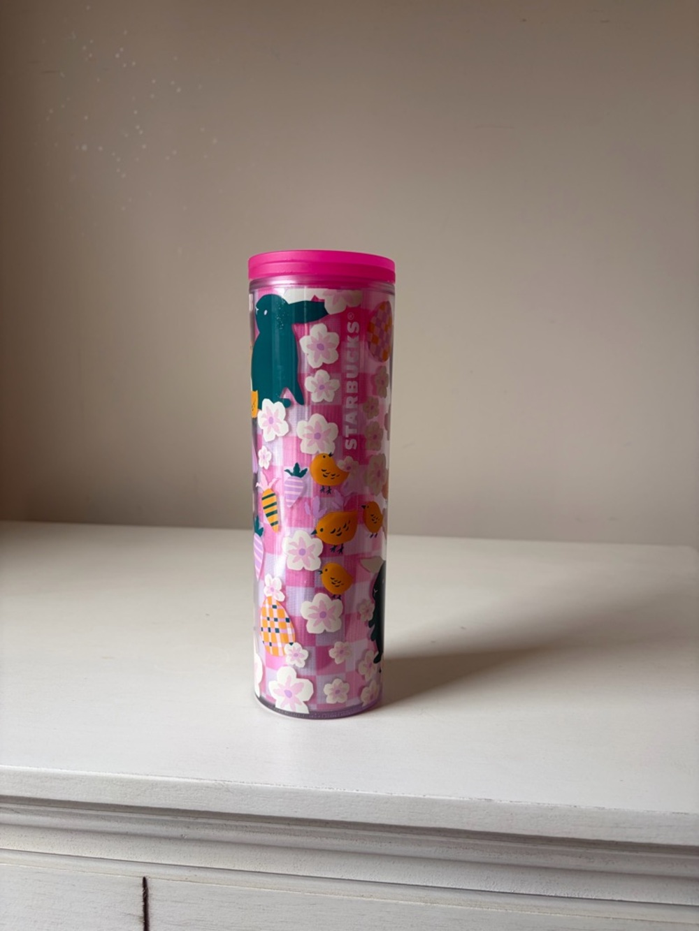 Brand new w/sticker & insert Starbucks 2023 Easter Bunny Garden 16oz Tumbler